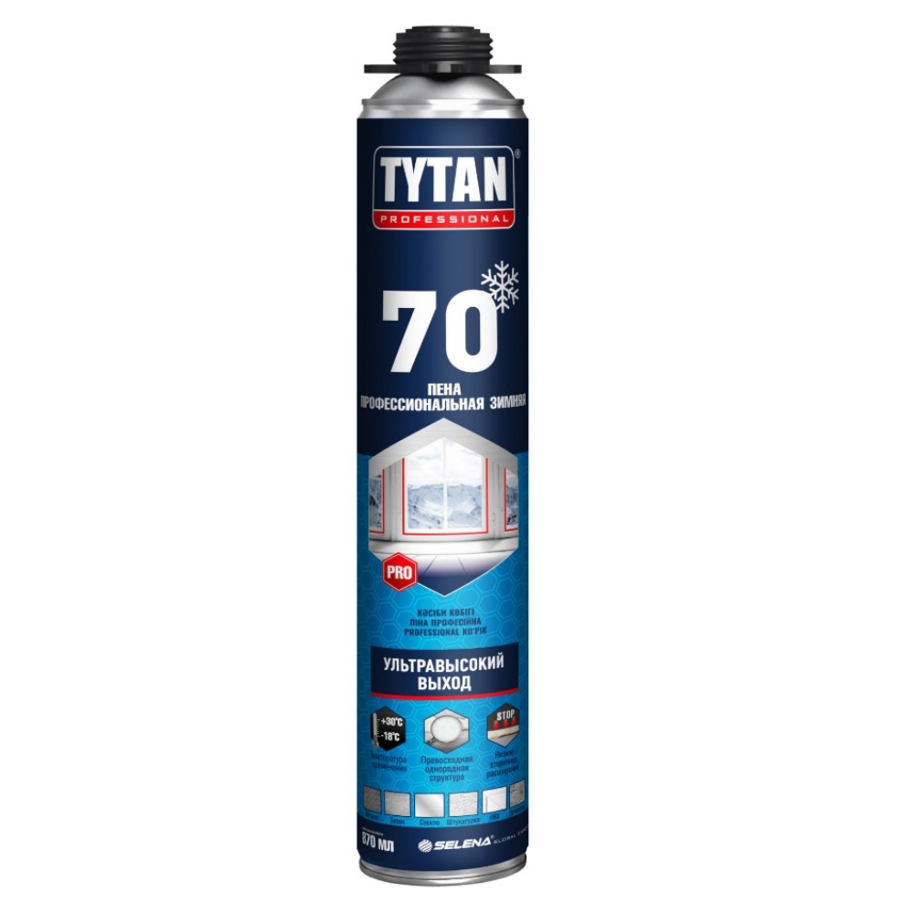 Tytan Professional 70 пена профессиональная ЗИМНЯЯ 870 мл (1уп=12шт)